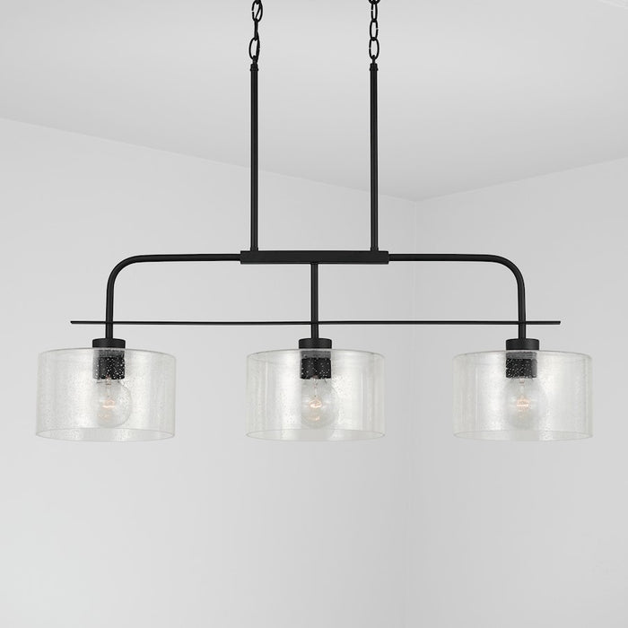 Capital Lighting 3-Light Large Island, Clear Seeded