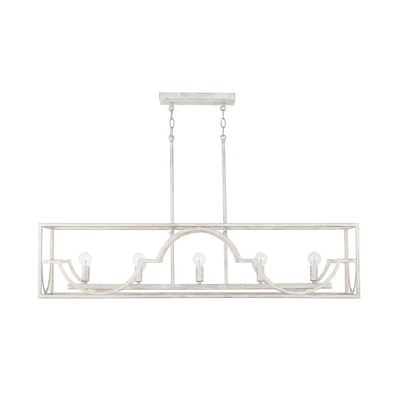 Capital Lighting Demi 5-Light Island, Winter White