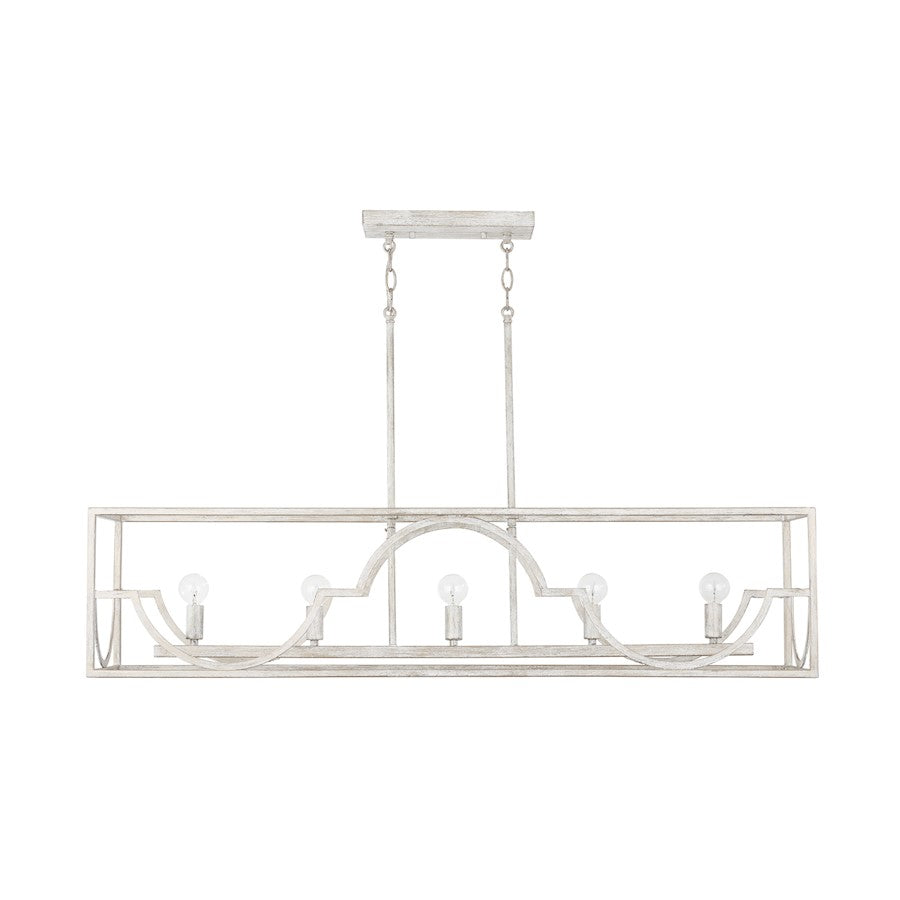 Capital Lighting Demi 5-Light Island, Winter White