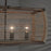 Capital Lighting Jacob 6 Light Island, Grey Wash and Iron Silk