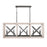 Capital Lighting Remi 12-Light Island, Brushed White Wash Nordic Iron