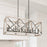 Capital Lighting Remi 12-Light Island, Brushed White Wash Nordic Iron