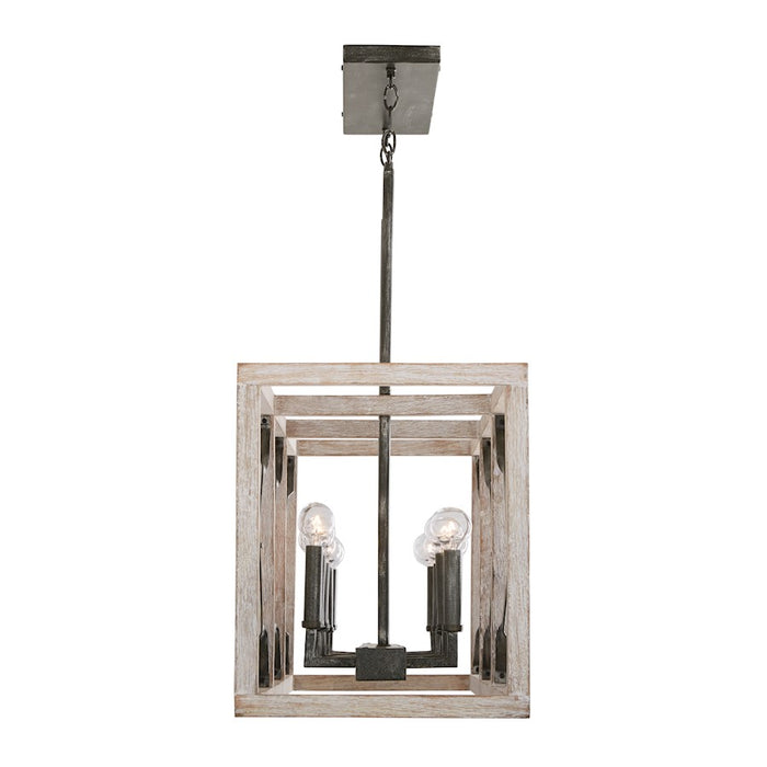Capital Lighting Remi 12-Light Island, Brushed White Wash Nordic Iron