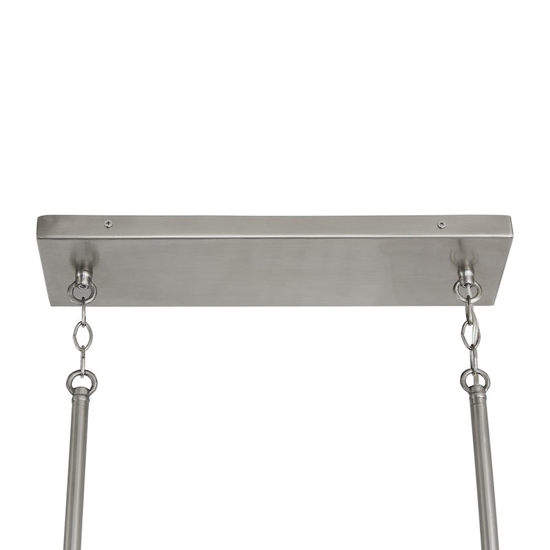 Capital Lighting Connor 5-Light Island, Black Wash Nickel/Clear