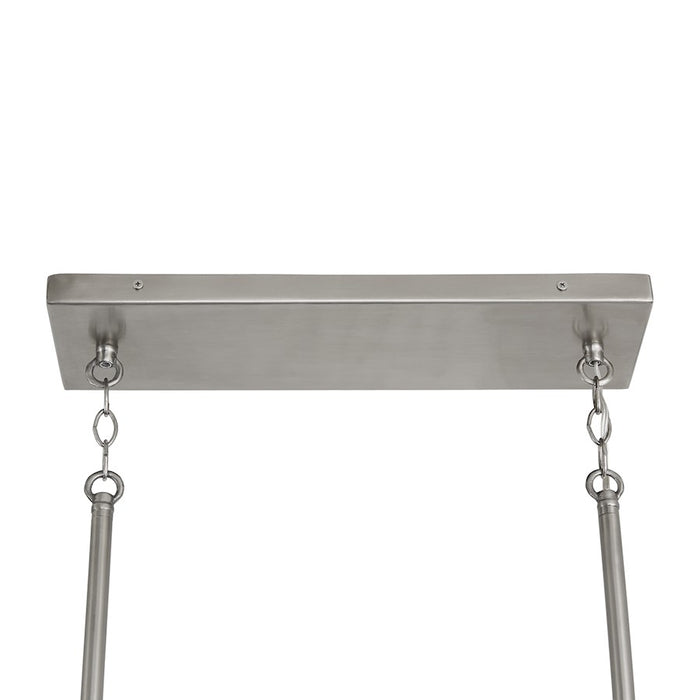 Capital Lighting Connor 5-Light Island, Black Wash Nickel/Clear