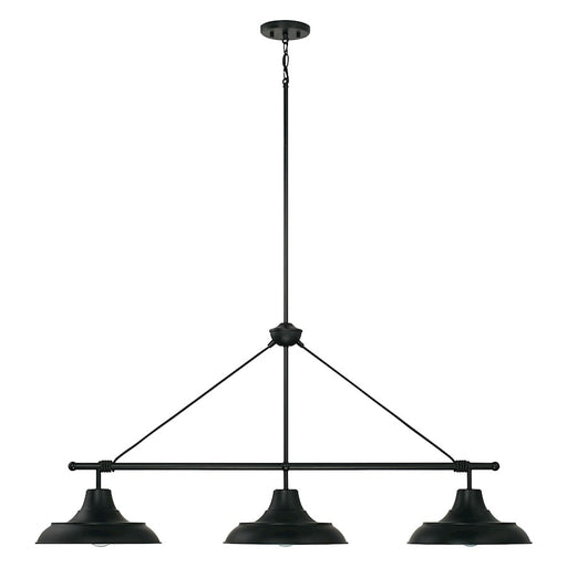 Capital Lighting Jones 3 Light Island in Matte Black
