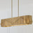 Capital Lighting Archer 6Lt Linear Chandelier, Blonde Wood/Brass