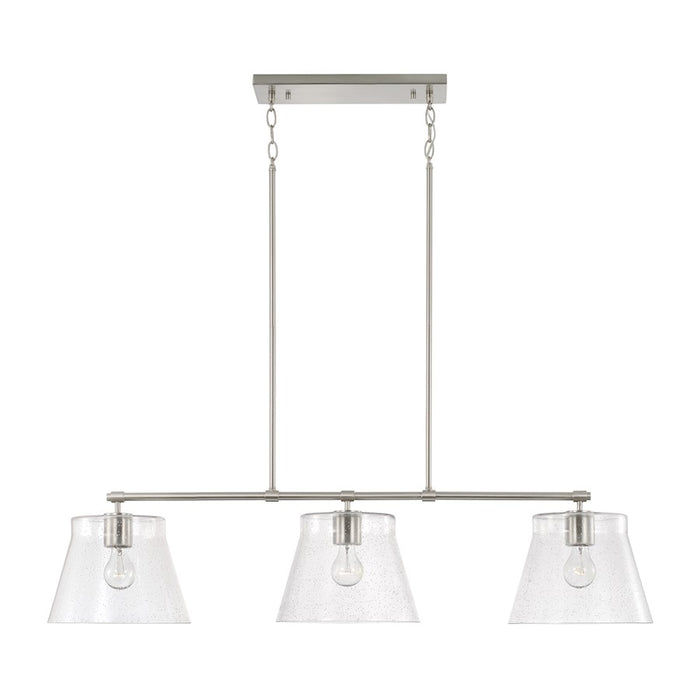 Capital Lighting Baker 3 Light Island, Clear Seeded