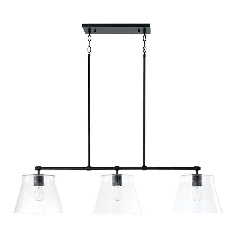Capital Lighting Baker 3 Light Island, Clear Seeded