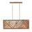 Capital Lighting Soleil 3 Light Island, Brass/Natural