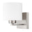 Capital Lighting Steele 1 Light Wall Sconce, Nickel/Soft White