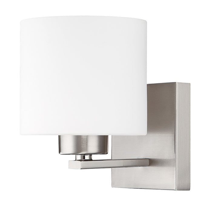 Capital Lighting Steele 1 Light Wall Sconce, Nickel/Soft White