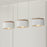 Capital Lighting Liam 3 Light Island, Light Wood/White/White