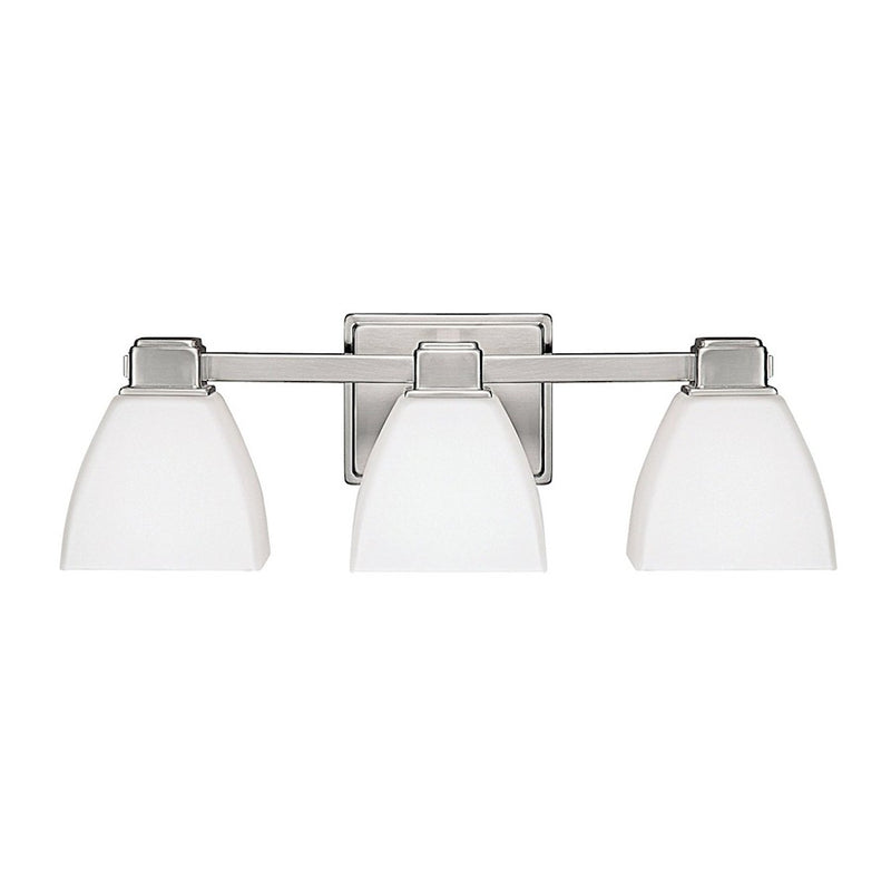 Capital Lighting Duncan 3 Light Bath Vanity, Nickel/Soft White