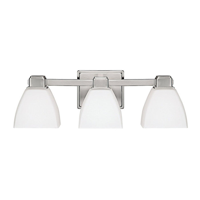 Capital Lighting Duncan 3 Light Bath Vanity, Nickel/Soft White