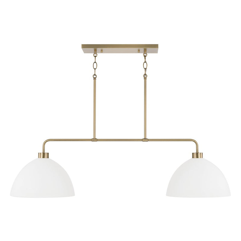Homeplace Lighting Ross 2 Light Island, Brass