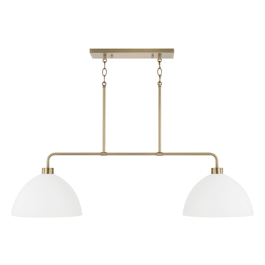 Homeplace Lighting Ross 2 Light Island, Brass