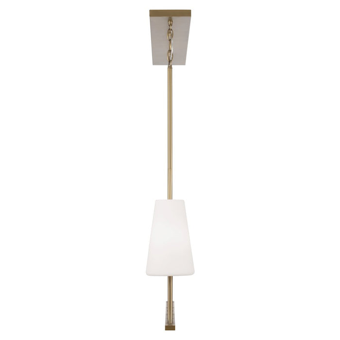 Capital Lighting Averitt 4Lt Linear Chandelier, Brass/Soft White