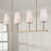 Capital Lighting Averitt 4Lt Linear Chandelier, Brass/Soft White