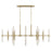 Capital Lighting Marlow 16 Light Linear Chandelier, Matte Brass - 858001MA