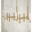 Capital Lighting Marlow 16 Light Linear Chandelier, Matte Brass