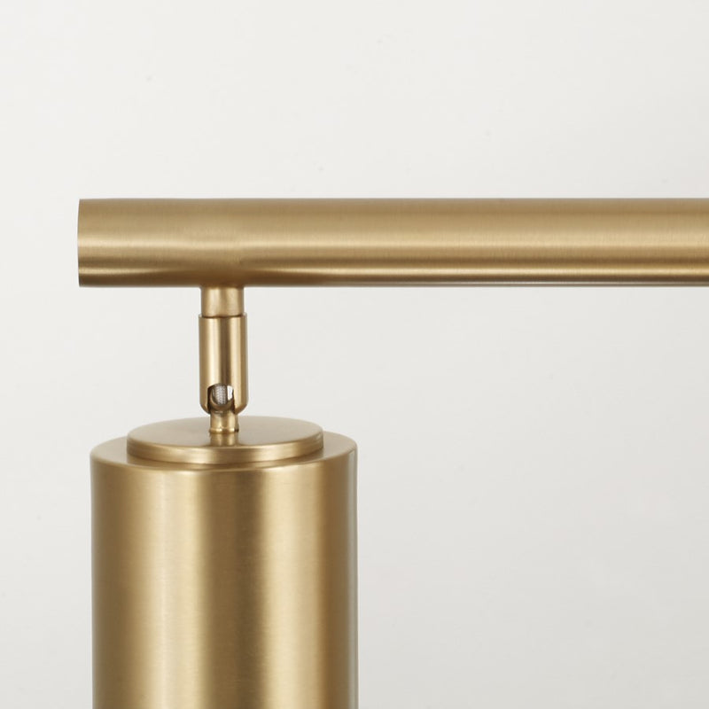 Capital Lighting Robbie 5 Light Linear Chandelier, Aged Brass