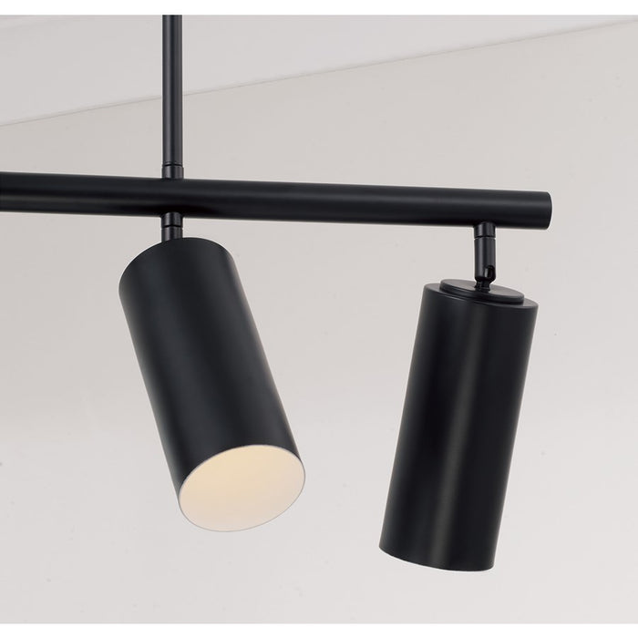 Capital Lighting Robbie 5 Light Linear Chandelier, Matte Black