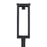Capital Lighting Hunt 1 Light Outdoor Post-Lantern, Black/Clear