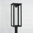 Capital Lighting Hunt 1 Light Outdoor Post-Lantern, Black/Clear