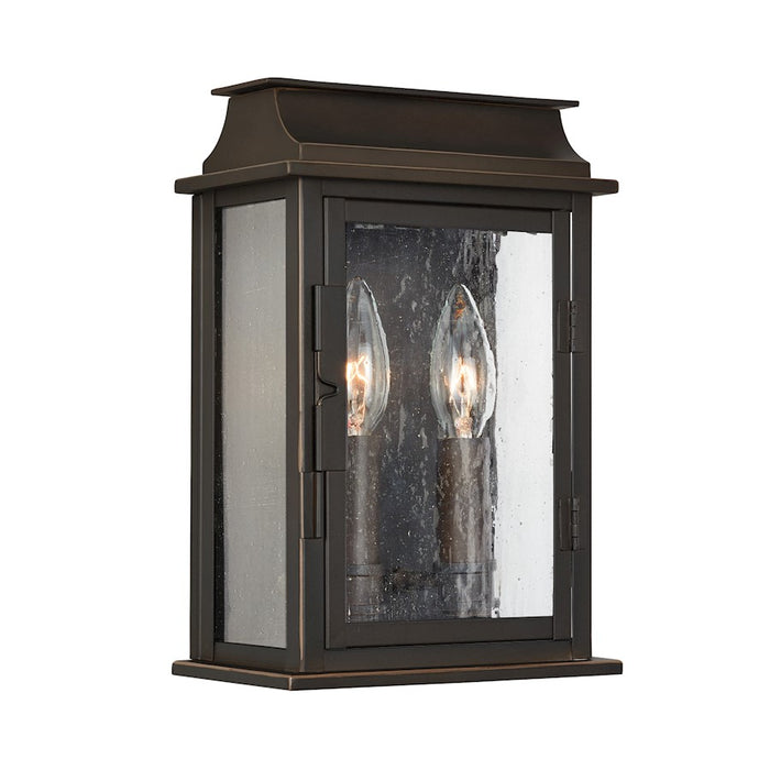 Capital Lighting BoLighton 2-Light Small Outdoor Wall Mount, Bronze/Antique