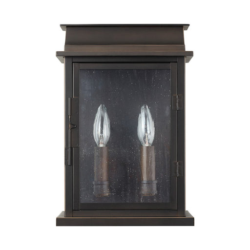Capital Lighting BoLighton 2-Light Large Outdoor Wall Mount, Bronze/Antique
