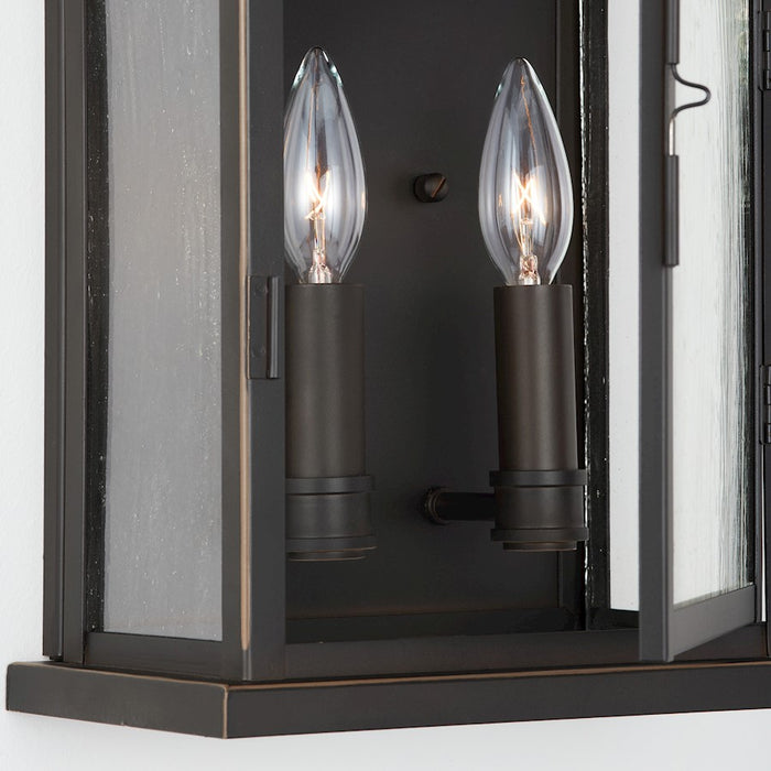 Capital Lighting BoLighton 2-Light Large Outdoor Wall Mount, Bronze/Antique
