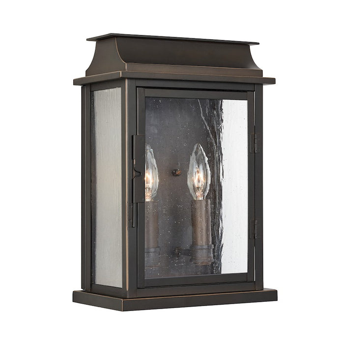 Capital Lighting BoLighton 2-Light Large Outdoor Wall Mount, Bronze/Antique