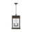 Capital Lighting BoLighton 2-Light Outdoor Hanging , Oiled Bronze/Antiqued