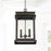 Capital Lighting BoLighton 2-Light Outdoor Hanging , Oiled Bronze/Antiqued