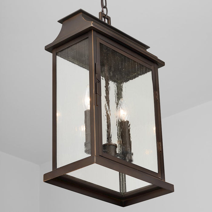 Capital Lighting BoLighton 2-Light Outdoor Hanging , Oiled Bronze/Antiqued