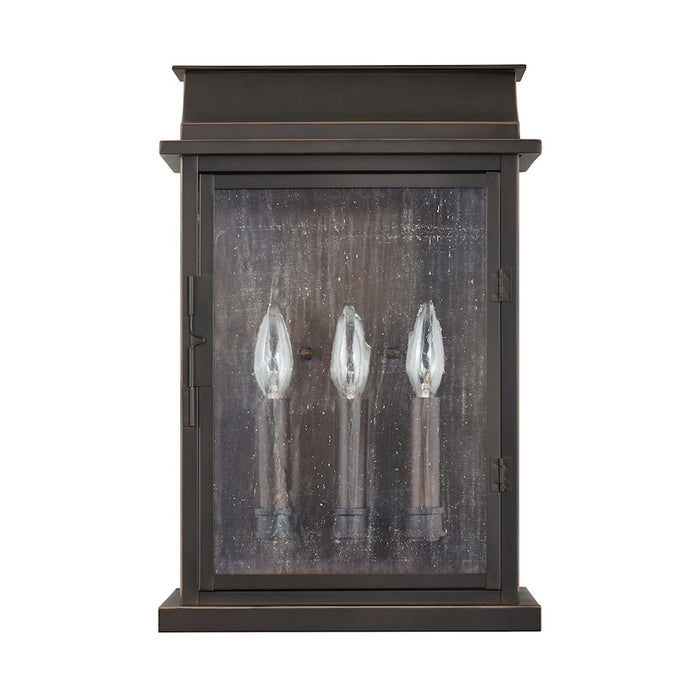 Capital Lighting BoLighton 3-Light Outdoor Wall Mount, Bronze/Antiqued