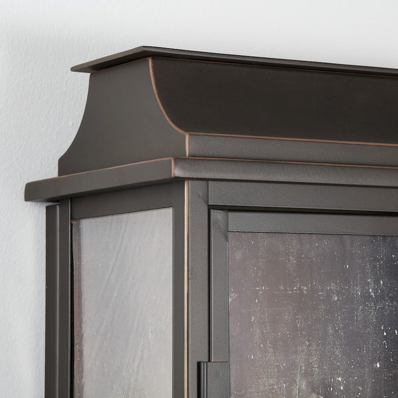Capital Lighting BoLighton 3-Light Outdoor Wall Mount, Bronze/Antiqued