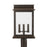 Capital Lighting BoLighton 3-Light Outdoor Post Mount, Bronze/Antiqued