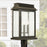 Capital Lighting BoLighton 3-Light Outdoor Post Mount, Bronze/Antiqued
