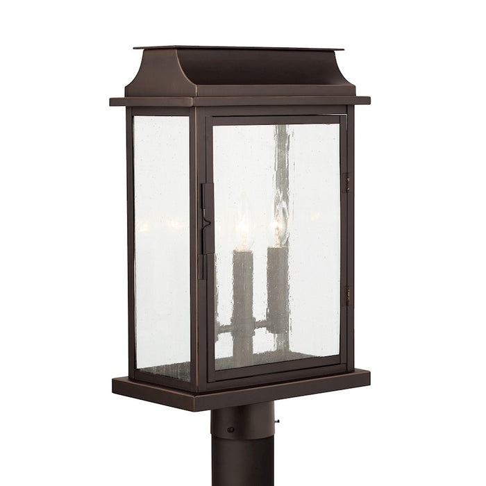 Capital Lighting BoLighton 3-Light Outdoor Post Mount, Bronze/Antiqued