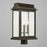 Capital Lighting BoLighton 3-Light Outdoor Post Mount, Bronze/Antiqued