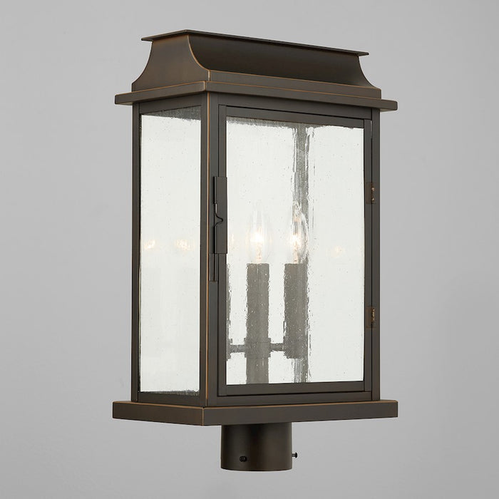 Capital Lighting BoLighton 3-Light Outdoor Post Mount, Bronze/Antiqued