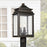 Capital Lighting Sutter Creek 3-Light Outdoor Post Mount, Bronze/Antique