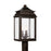 Capital Lighting Sutter Creek 3-Light Outdoor Post Mount, Bronze/Antique
