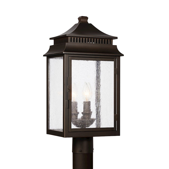 Capital Lighting Sutter Creek 3-Light Outdoor Post Mount, Bronze/Antique
