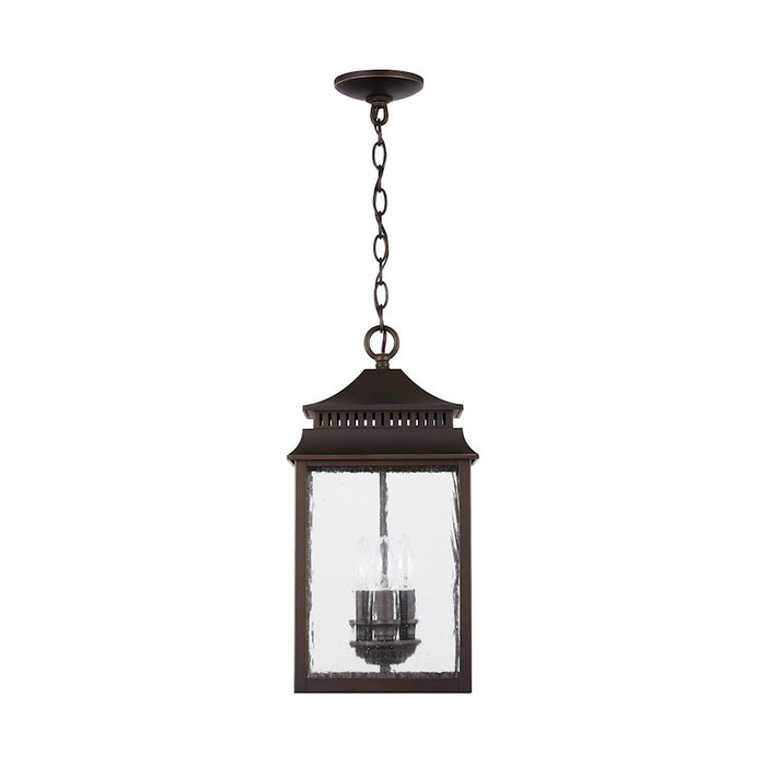 Capital Lighting Sutter Creek 3-Light Outdoor Hanging, Bronze/Antique
