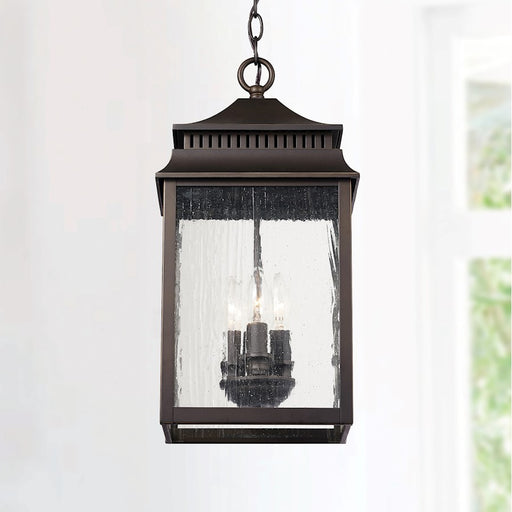 Capital Lighting Sutter Creek 3-Light Outdoor Hanging, Bronze/Antique