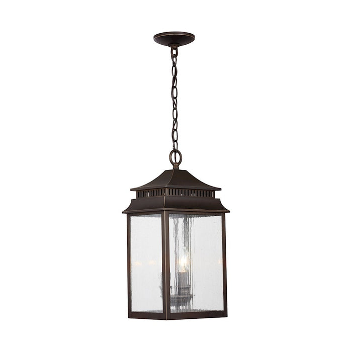 Capital Lighting Sutter Creek 3-Light Outdoor Hanging, Bronze/Antique