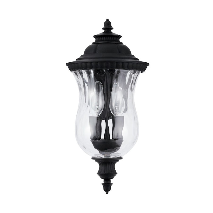 Capital Lighting Ashford 2-Light Small Outdoor Wall Mount, Black/Water